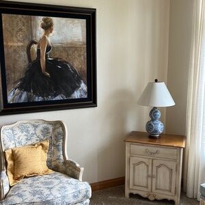 Pair of Lauren Ralph Lauren Chinoiserie Blue and White Lamps